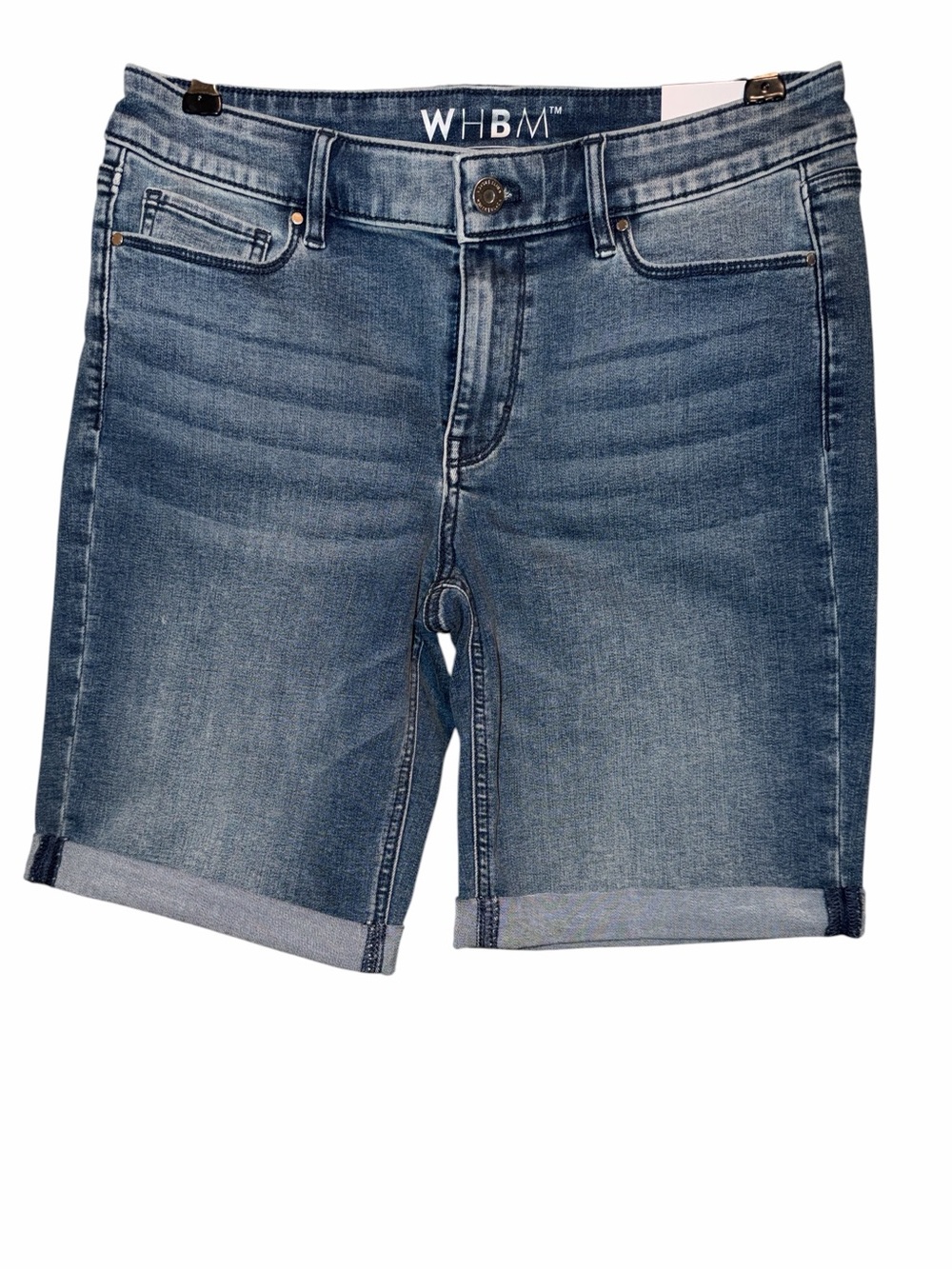 WHBM White House Black Market 9” Bermuda Denim Shorts NWT Size 4